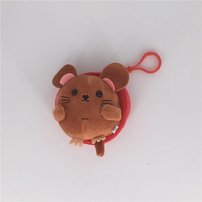 Новинка 10 см плюшевый Кошелек с изображением мышки цепочкой для ключей