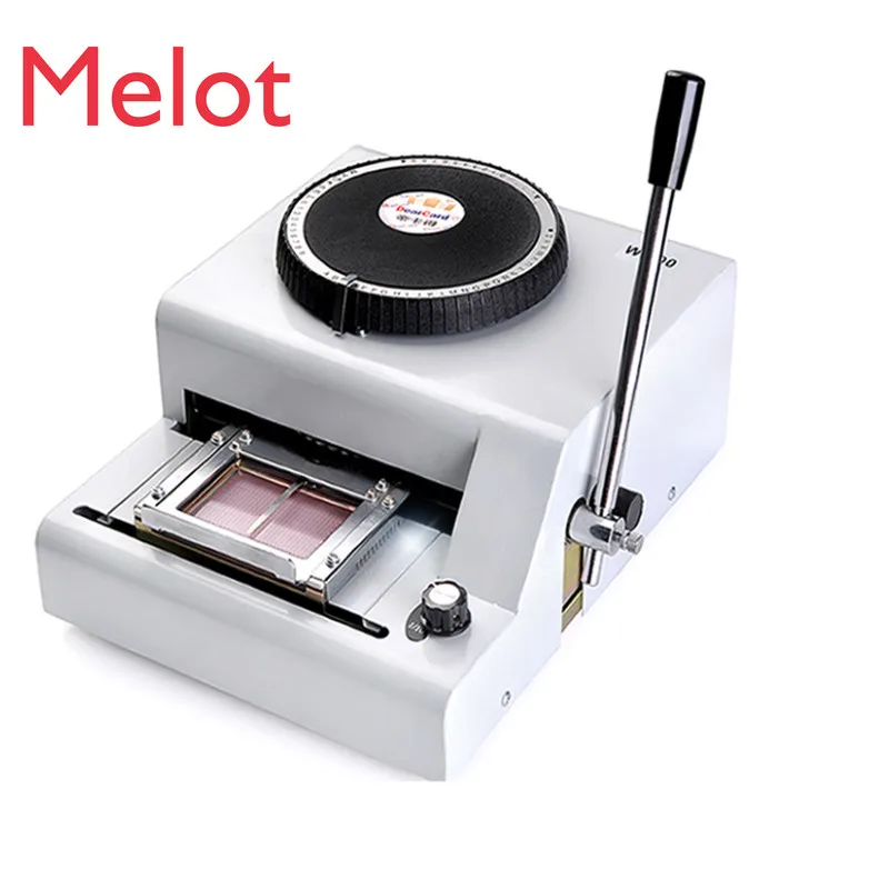 

Manual PVC card embossing coding machine VIP magnetic card engraving machine