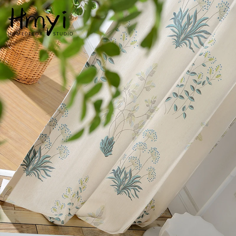 Modern Pastoral Forest Curtains For Window Curtain Living Room Bedroom Printed Rideaux Gordijn Firanki | Дом и сад