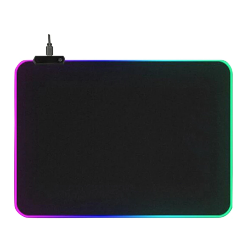 

RGB Gaming Mouse Pad LED Keyboard Cover Non-Slip Rubber Base Computer Carpet Desk Mat PC Game Mouse Pad