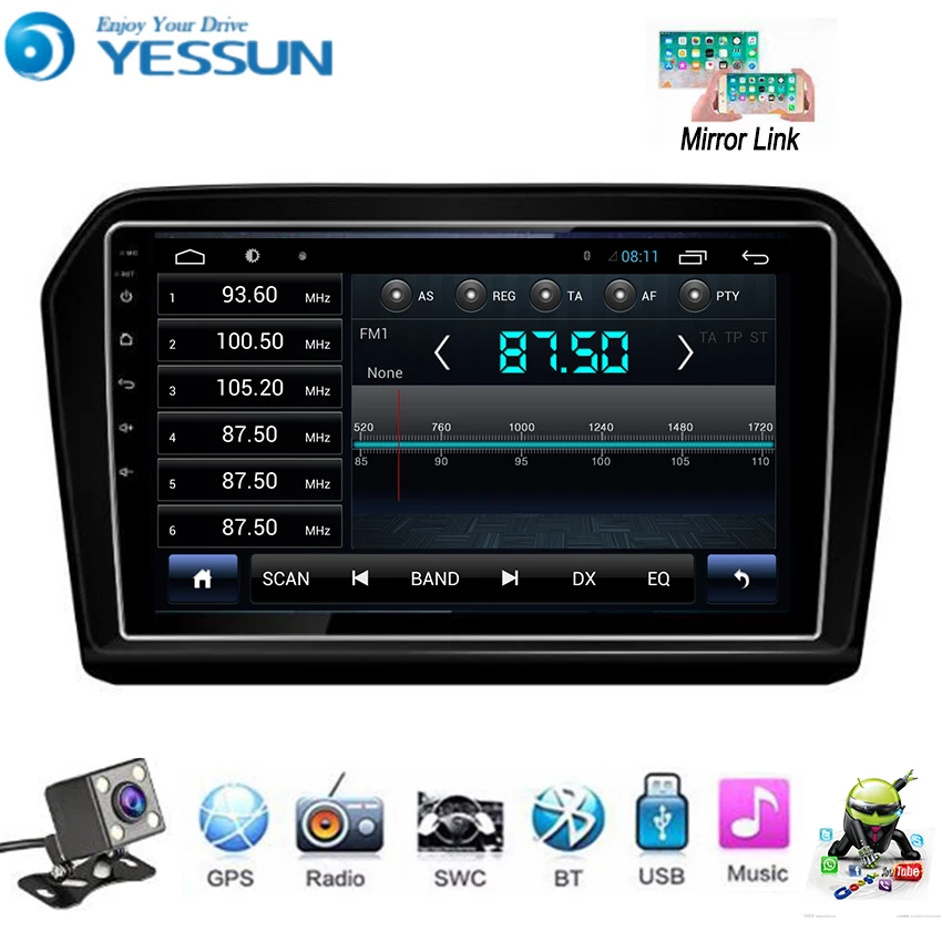YESSUN для Volkswagen Jetta 2013 ~ 2018 автомобильный Android мультимедийный плеер автомобильное