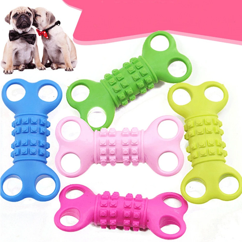 

Rubber Dog Toys Bite resistant Molar Tooth Cleaning Pets Toy Dogs Cats Training Teeth Toys Puppy Chewing Playing Toy