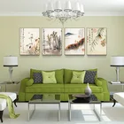 Винтажное искусство в китайском стиле Meilan, бамбук и фотография, домашняя живопись на холсте, картина, настенное искусство, украшение на заказ