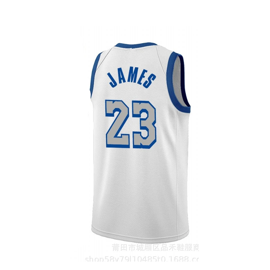 

2021 Mens New American Basketball Clothes #23 European Size Ball Pants T Shirts Cool Tops Loose Cloth Men Tshirt