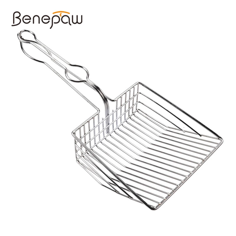 Benepaw прочный совок для кошачьего туалета удобный металлический туалет для кошачьего туалета Песочная Лопата быстрое просеивание мгновенная Очистка фильтра