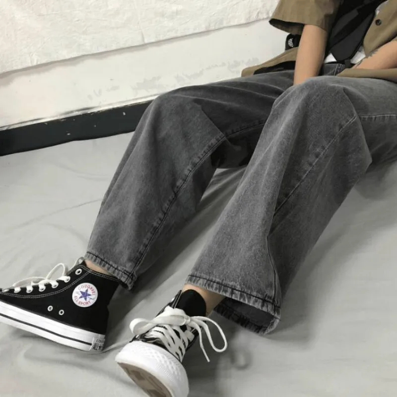

Women Jeans Wide-leg Trousers Womens High Waist Streetwear Hip-hop Popular Loose Soft All-match Mopping Vintage Harajuku Leisure