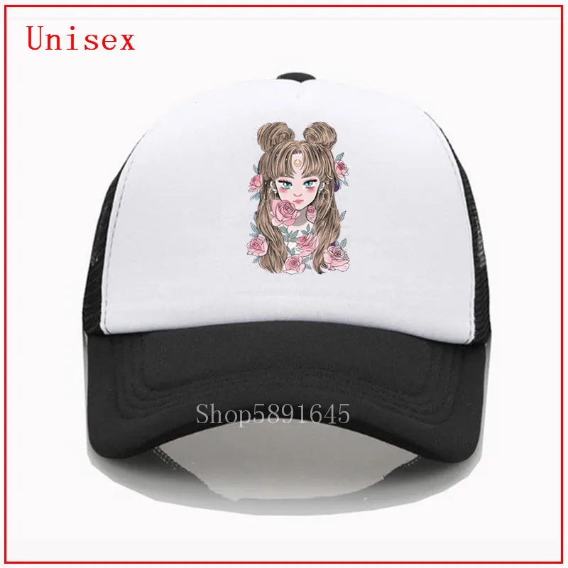 Женская бейсбольная кепка с рисунком аниме манга Сейлор Мун зайчик сетчатая