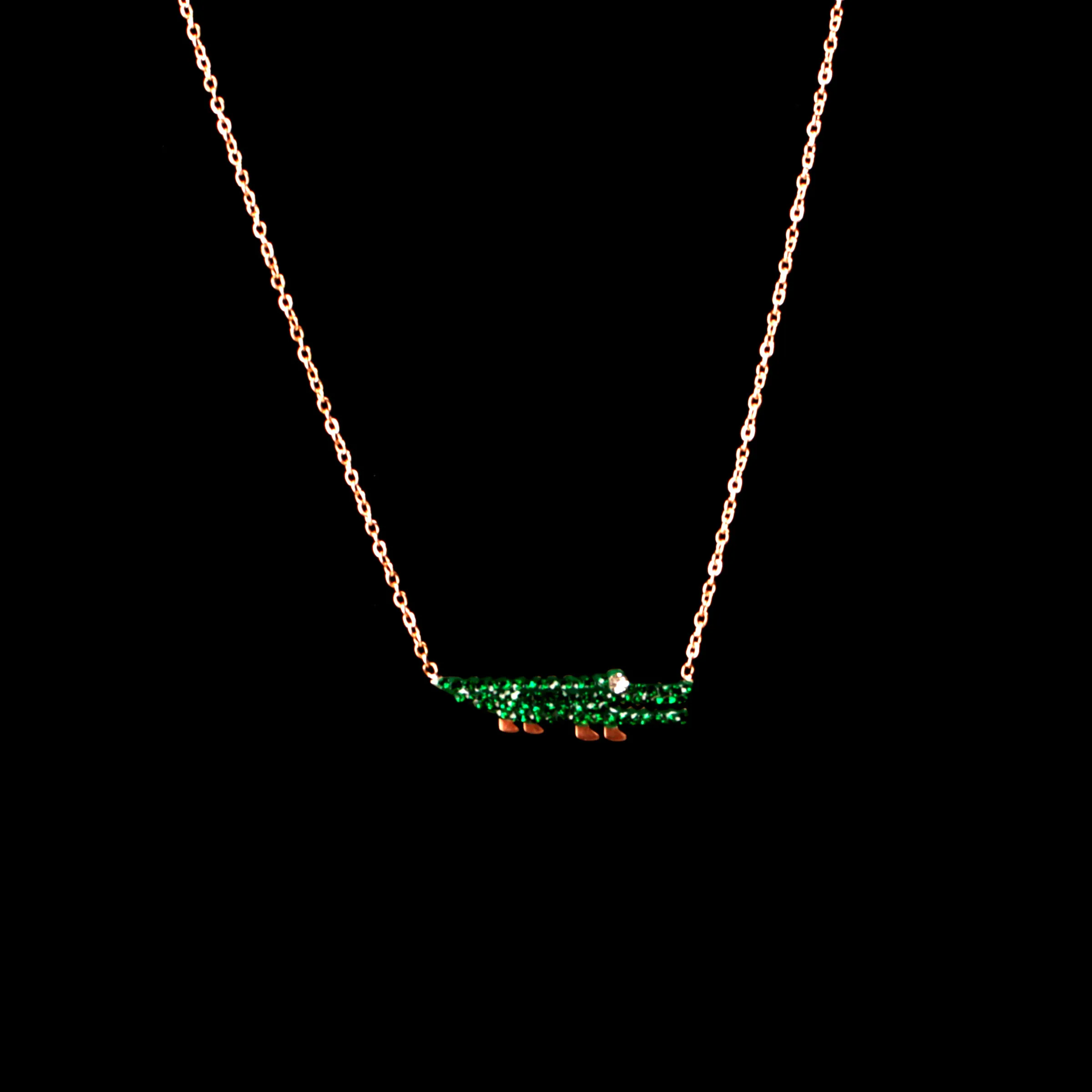 Женское колье из нержавеющей стали fengnee роскошное ожерелье с кулоном в виде