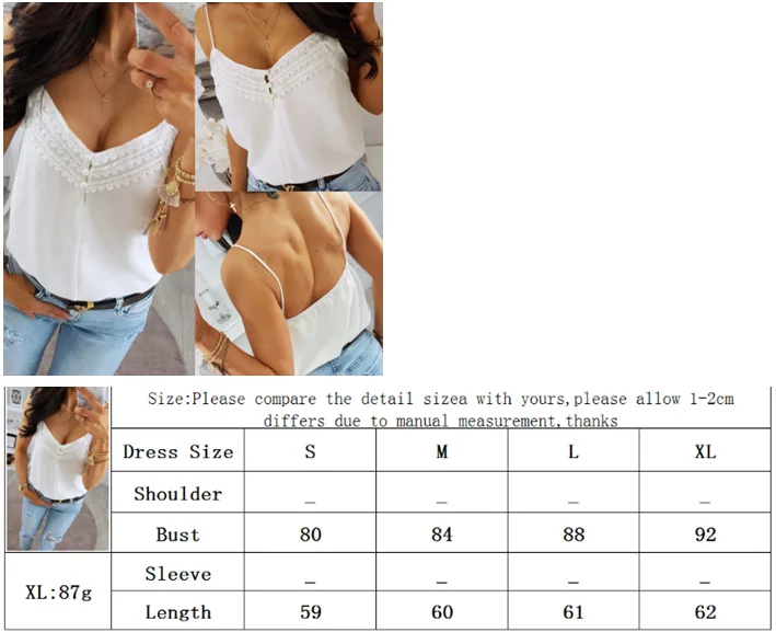 Летний сексуальный кружевной топ без рукавов женская блузка с v-образным вырезом