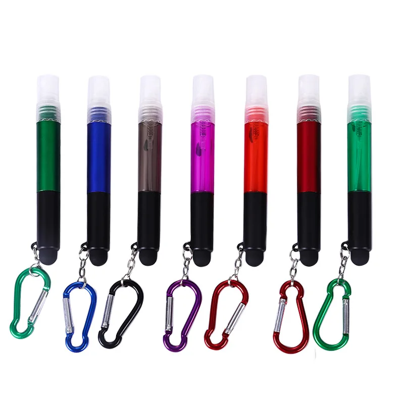 4 в 1 многофункциональная ручка мини-ручка-карабин распыление духов спирта ручки