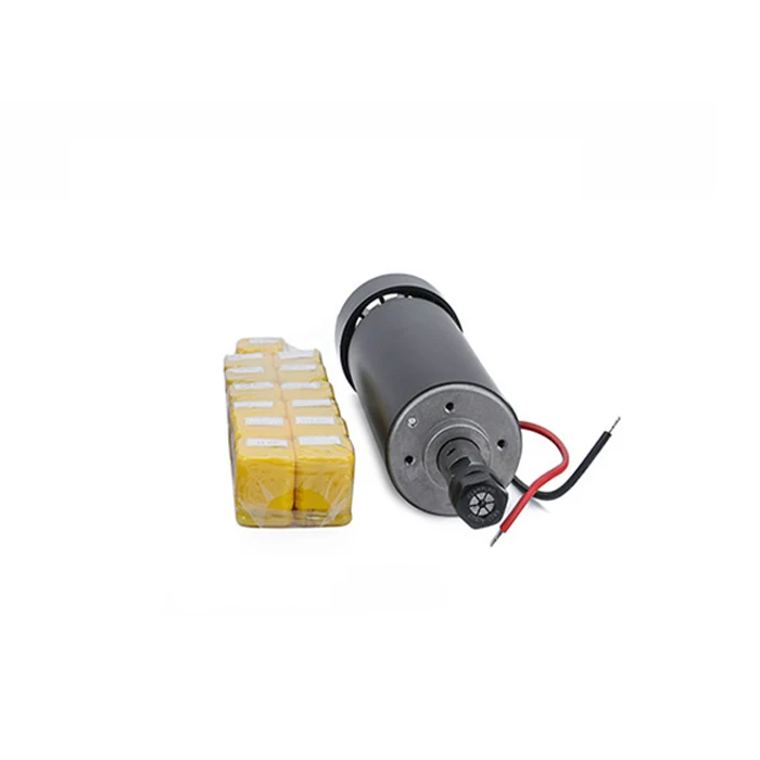 spindle with ER11 0,5 кВт шпиндель с воздушным охлаждением ER11 патрон с ЧПУ 500 Вт мотор шпинделя+ 52 мм зажимы+ регулятор скорости питания для DIY ЧПУ - Цвет: spindle with ER11