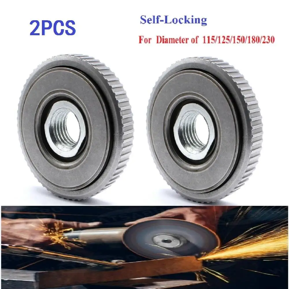 

1pcs/2pcs Locking Plate Chuck For M14 Angle Grinder Chuck Tools Quick Clamping Quick Release Nut Clamp And Device