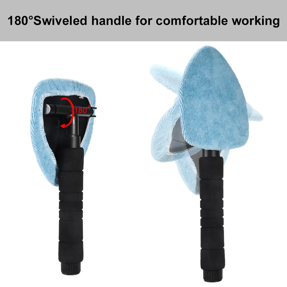 

ALLOMN Windshield Duster Car Wash Towel Windshield Cleaning Tool Car Defogging Brush Telescopic Cleaning