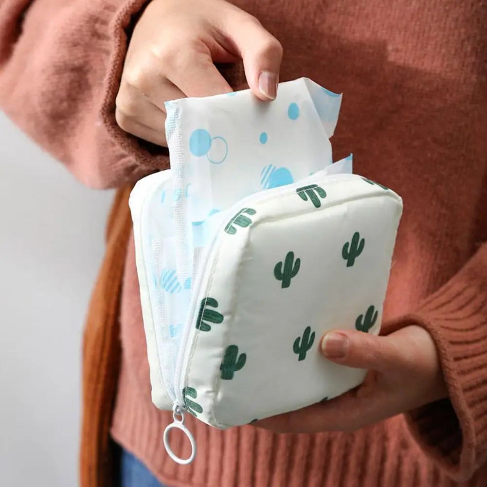 

Storage Bags Women Sanitary Napkin Organizer Purse Case Towel Sanitary Bag Bags Storage Bags Napkin Napkin Tampon Holder E6S2