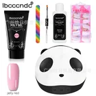 Набор для быстрого наращивания ногтей 6 шт.лот, полигель для ногтей с УФ-свинцовым маникюрным сушилкой, раствором Лам и Silp, кисточка для ногтей