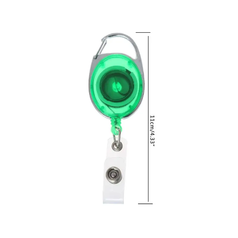 

Retractable Reel Wire Rope Keychain Recoil Tag Key Card Clip Anti-theft Antilost