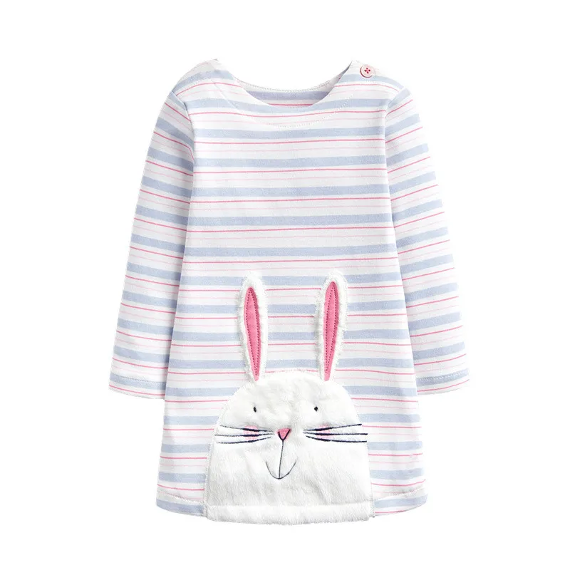 Платье принцессы с аппликацией в виде животных для девочек милые вечерние