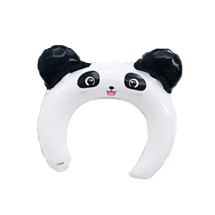 Panda A 10pcs 10 шт./лот милый Микки повязка на голову "Минни" фольгированный шар кролик медведь животные воздушные шары Детские игрушки День рождения украшения - Цвет: Panda A 10pcs