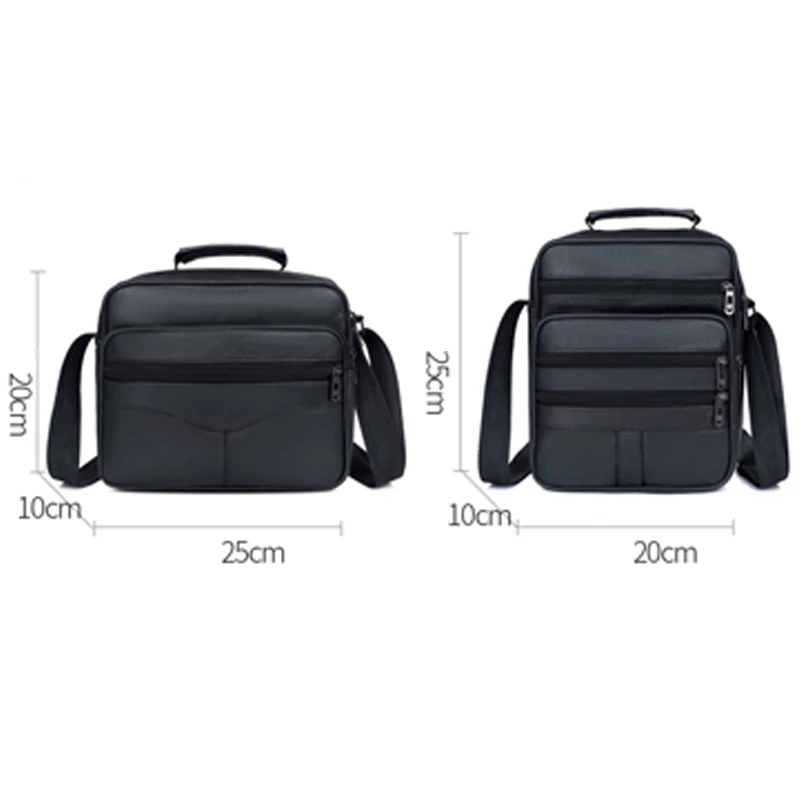 

Men's Shoulder Bags Genuine Leather Luxury Male Handbag Fashion Casual Crossbody Messenger Bags For Men Business Pocket Flap Bag