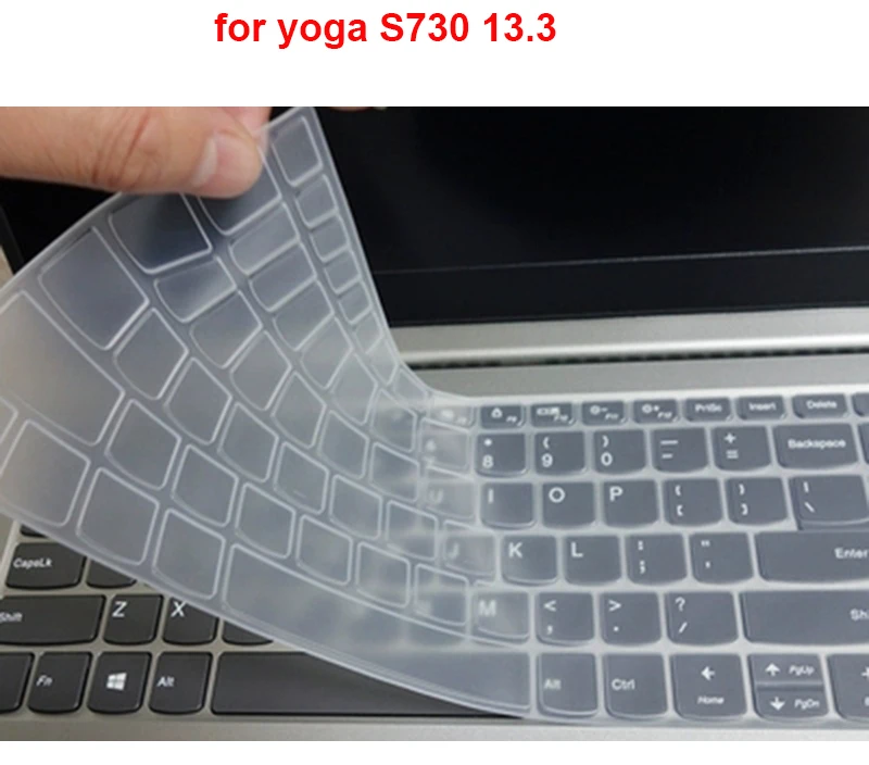 For Yoga S730 13.3 Моющийся чехол для клавиатуры ноутбука для lenovo Yoga S730 13,3 дюймов S730-13IWL Силиконовый водонепроницаемый протектор пленки - Цвет: For Yoga S730 13.3
