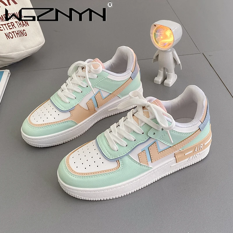 2021 hot flats woman sneakers womens shoes ladies casual breathable female vulcanized shoes lace up comfort walking shoes free global shipping