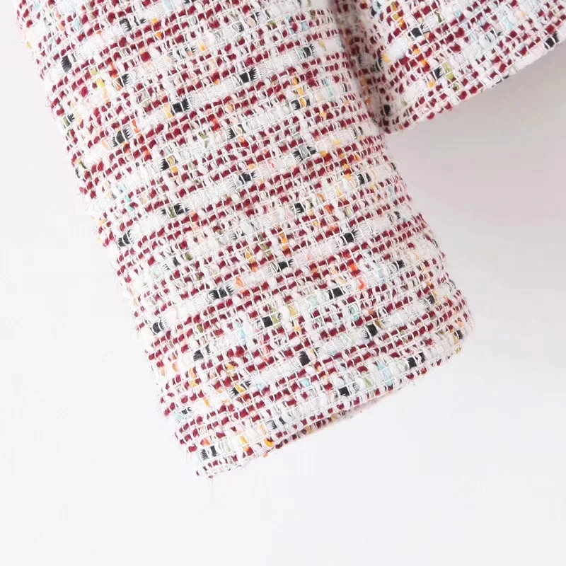 Милый твидовый блейзер с круглым вырезом пальто женские блейзеры и куртки