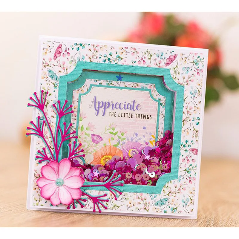 

1pc Regular Frame METAL CUTTING DIES Stencil Scrapbooking Photo Album Card Paper Embossing Craft DIY