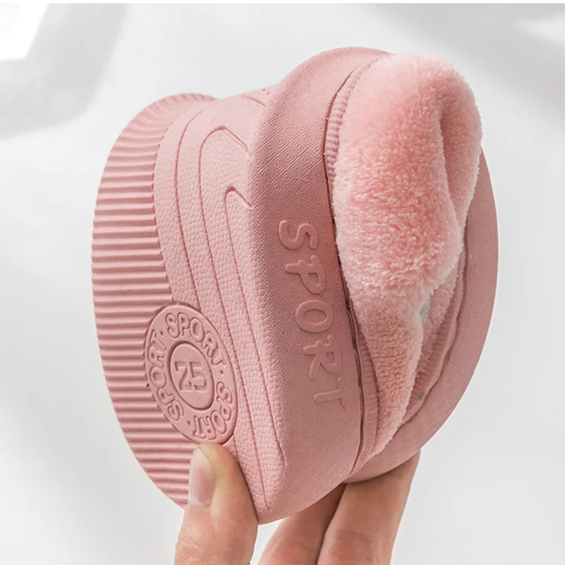 Новые зимние милые пушистые женские тапочки Теплая обувь меховые для спальни