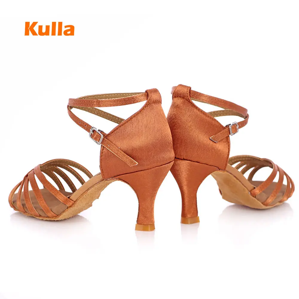 Wholesale Women's Latin Dance Shoes Girls Salsa Tango Shoes Ballroom Dancing Shoes Ladies Sandals 5cm/7cm Woman High Heel Shoes