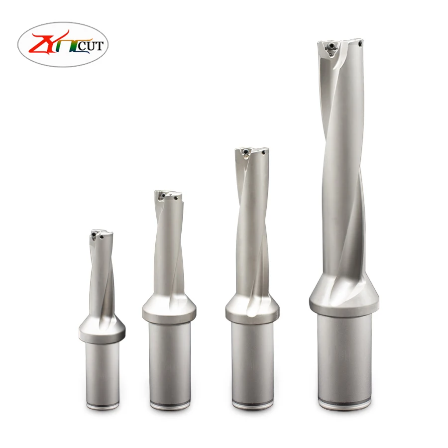WC12.5 25 35 45 55 65mm 3 times diameter Fast Water Spray Bit high effective Indexable Inserts type U drill,  Violent drill bits