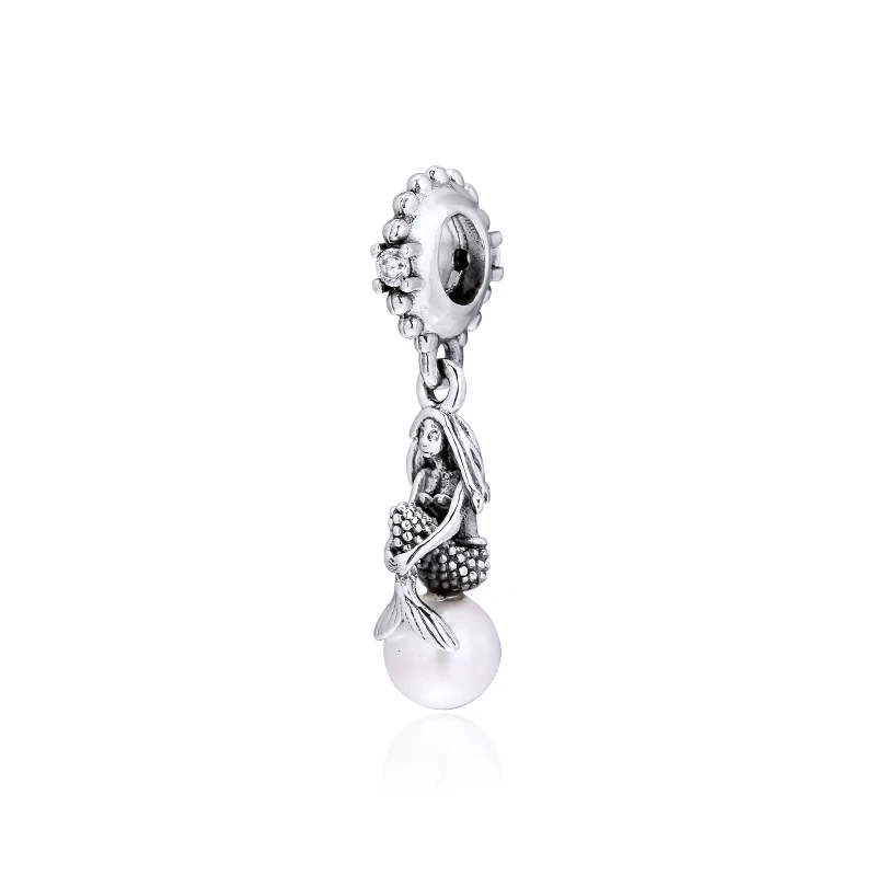 CKK светящиеся талисманы Ариэль 925 Fit Pandora браслет стерлингового серебра Шарм бусины для бусина для изготовления украшений kralen perle