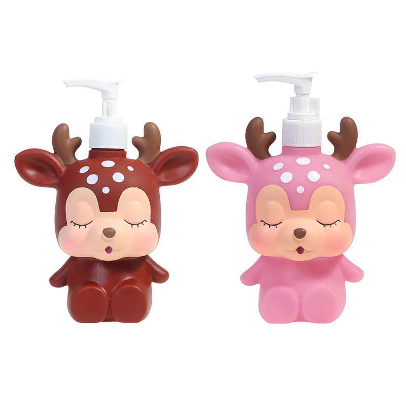 

300ML Cute Cartoon Portable Lotion Bottle Liquid Soap Dispenser Shower Gel Shampoo Bottles