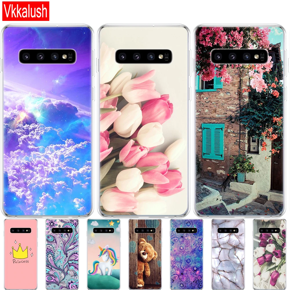 Чехол для Samsung Galaxy S10 S10Plus силиконовый чехол из ТПУ телефона E Plus G975F S 10 SM-G973F |