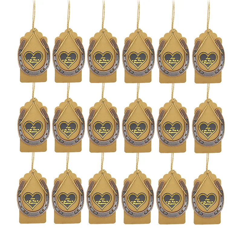 20 шт. металлическая подвеска подковы для свадебного торжества оформление