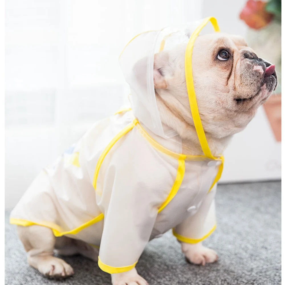 Матовый водонепроницаемый дождевик для собак маленький и средний домашних
