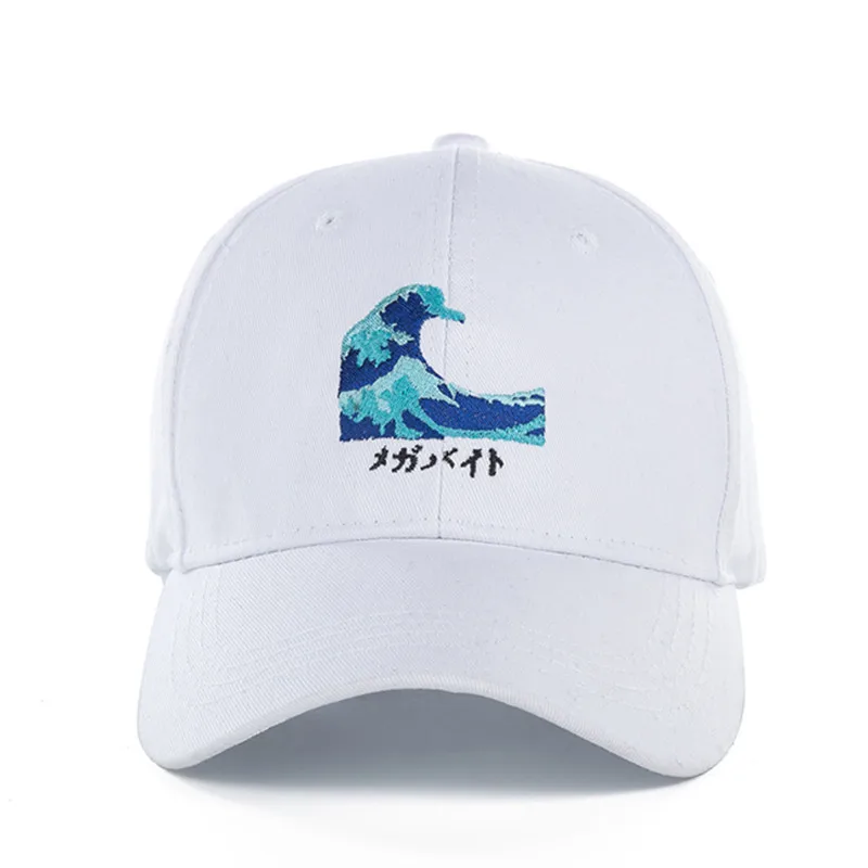 Высокое качество хлопок Волны Snapback кепки бейсболка для мужчин женщин хип-хоп шляпа папы костяная Garros Snapback - Цвет: Белый