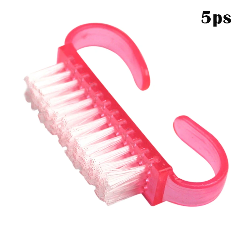 

Dust Cleaning Brush Scrubbing Manicure Pedicure Small Angle Clear Tools Nail Art Accessory TU45889