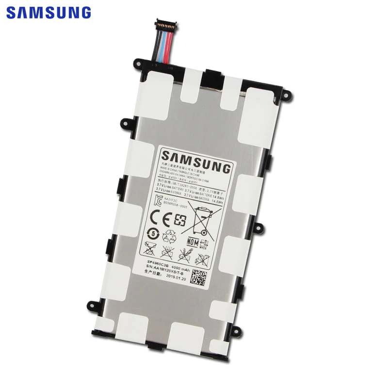 Оригинальный запасной аккумулятор SAMSUNG SP4960C3B для Samsung GALAXY Tab 7 0 Plus P3100 P3110 P6200 P6210