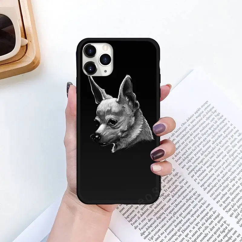 

Black lines aesthetics animal pattern Phone Case for iPhone 11 12 pro XS MAX 8 7 6 6S Plus X 5S SE 2020 XR funda coque