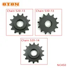 Цепь для мотоцикла OTOM 530 520 13T 14T, маленькая Звездочка 45 #, стальное колесо высокого качества для ZONGSHEN NC450, детали для внедорожника, мотокросса