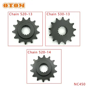 Цепь для мотоцикла OTOM 530 520 13T 14T, маленькая Звездочка 45 #, стальное колесо высокого качества для ZONGSHEN NC450, детали для внедорожника, мотокросса