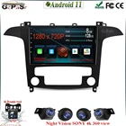 Android 11 для Ford S-MAX S MAX 1 2006 - 2015 Авторадио с сенсорным экраном, автомобильное радио, мультимедийный стерео видеоплеер, GPS-навигация BT