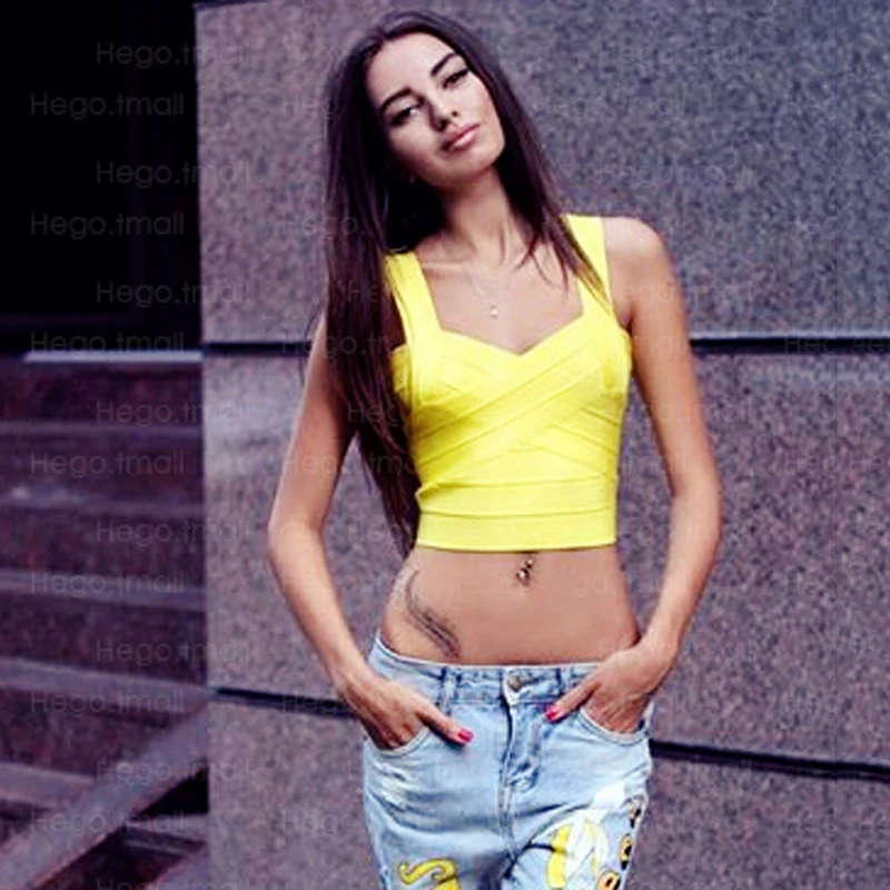 INDRESSME 2020 Новый женский летний модный сексуальный бандажный укороченный топ