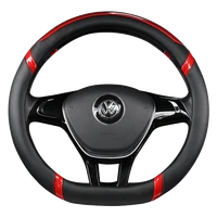 d shape steering wheel cover pu leather for nissan rogue rogue sport 2016 2017 2018 2019 2020 x trail 2017 2020 car styling