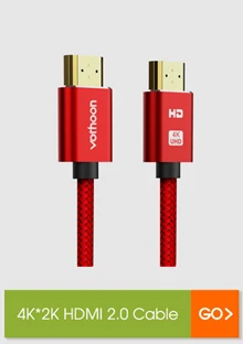 Vothoon 4K HDMI Cable HDMI to HDMI 2.0 HDR 4K 60Hz Cable for TV LCD Laptop Projector Computer PS4 TV 1m 2m 3m HDMI Cable
