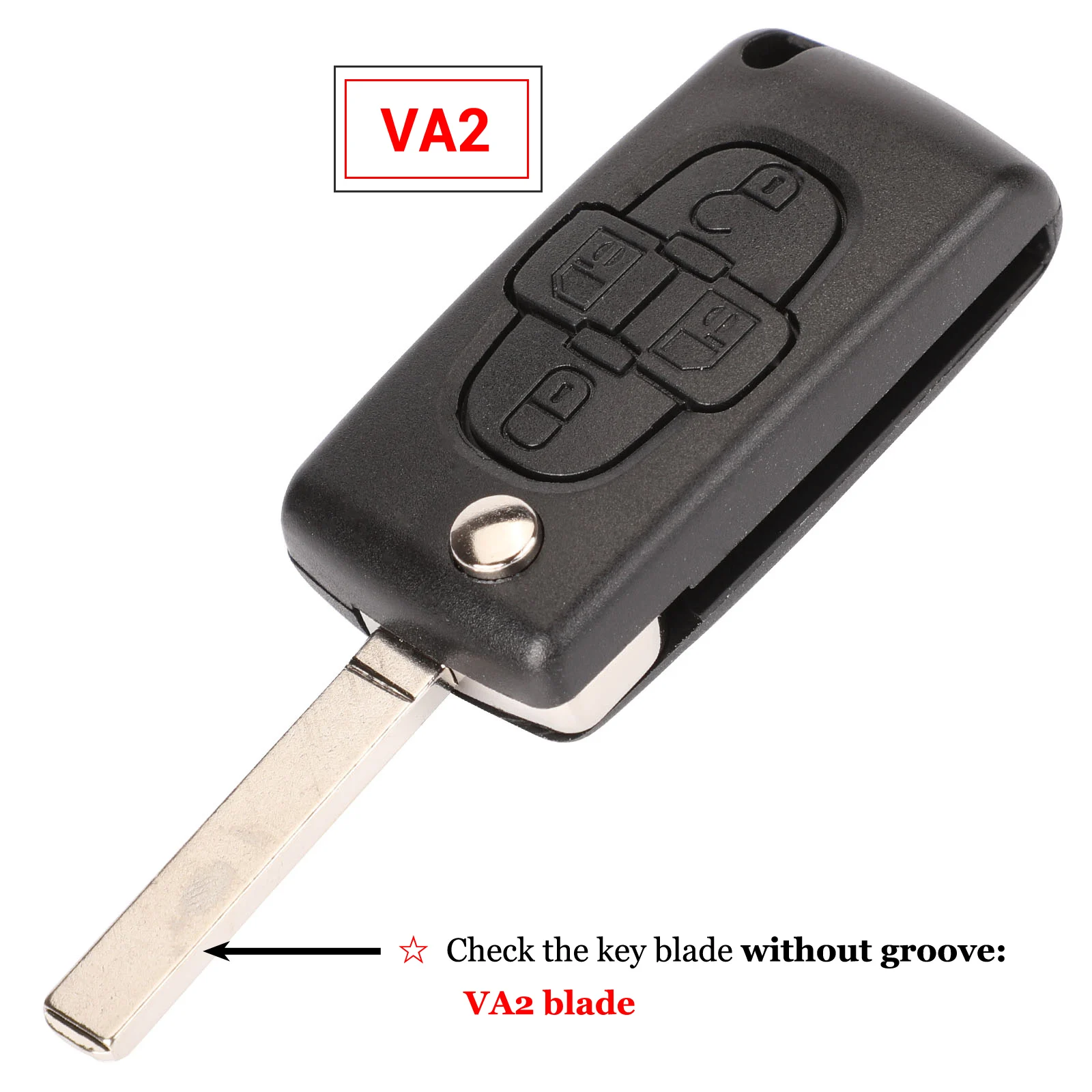 

Kutery ASK/FSK 433Mhz 4 кнопки Flip Floding Remote Key Fob управление для Peugeot 1007 для Citroen C8 VA2/HU82 Blade CE0523