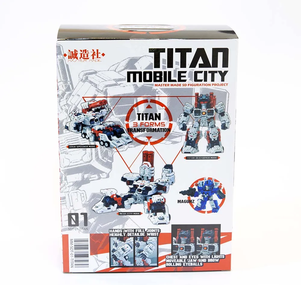 Новые игрушки-трансформеры Master Made SDT-01 SDT01 TI-TAN Mobile City Metroplex экшн-фигурка игрушка в