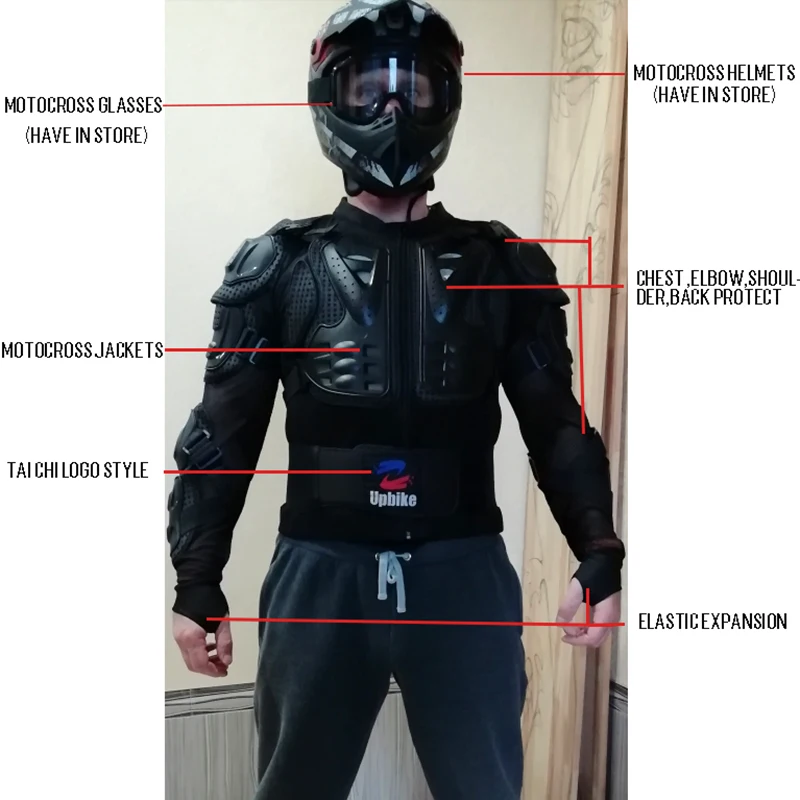 Мотоциклетная защитная куртка бронированная для мотокросса с защитой от