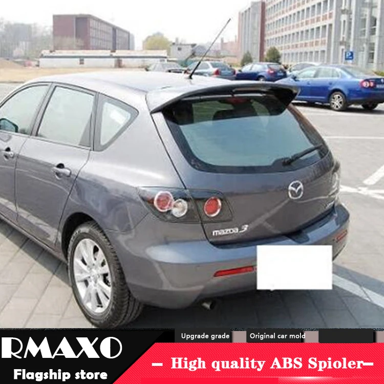 Спойлер для хэтчбека MAZDA 3 2006 2013 высококачественный задний спойлер из АБС пластика переднее крыло автомобиля