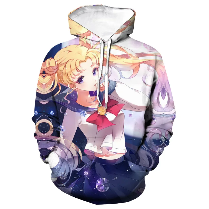Горячая Распродажа Сейлор Мун косплей джемпер Tsukino Usagi пуловер с капюшоном